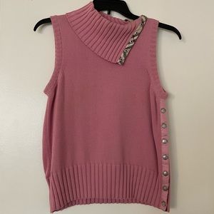 Pink Burberry Sweater - Size Large
